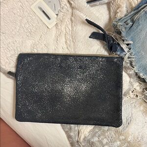 Glittery Black Clutch Bag